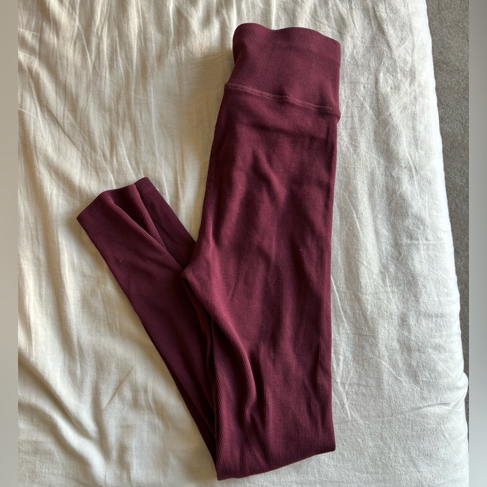 Pact organic cotton ribbed leggings